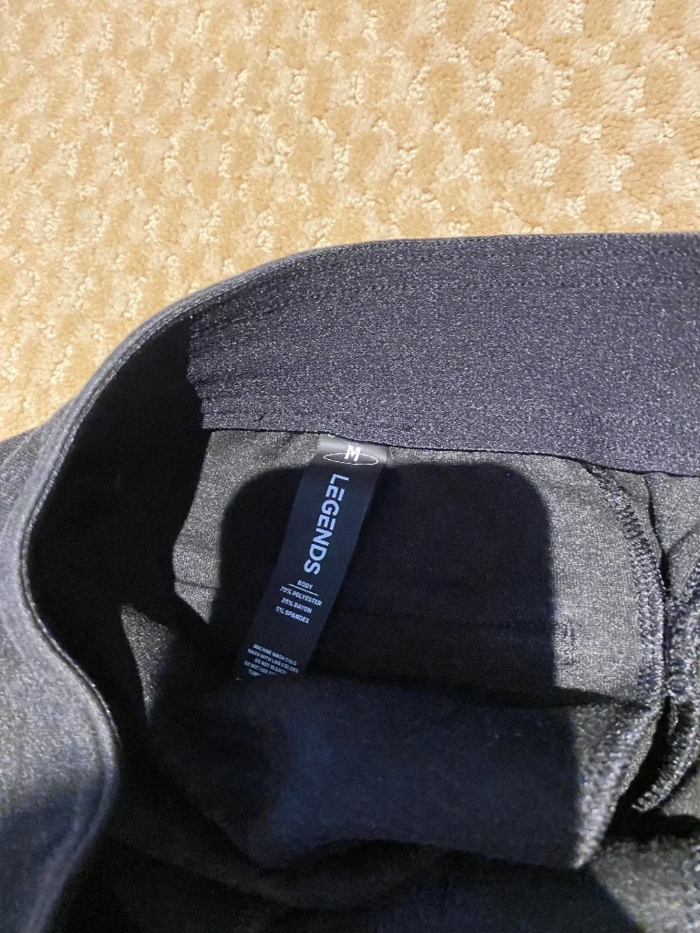 Legends Hawthorne Jogger Mens Medium Black Slim Tapered Tech Pants